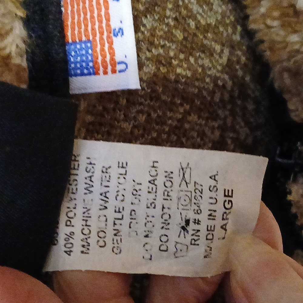 Mazmania Horse Fleece Jacket Sz L Sherpa Western Cowgirl - Picture 12 of 15